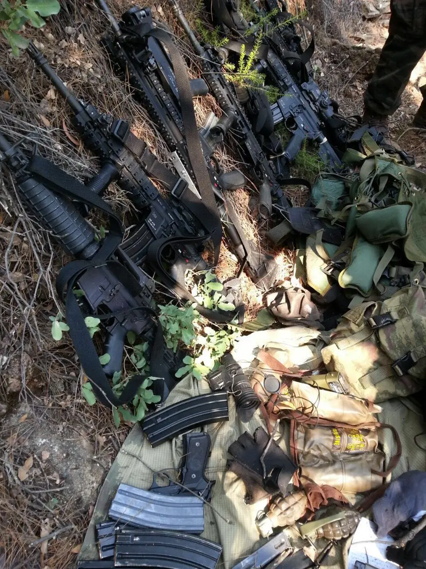 Darbeci askerlerin silahları ormanda bulundu 3