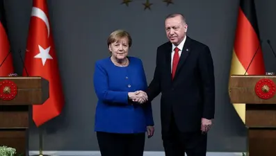 Cumhurbaşkanı Erdoğan Merkel ile görüştü