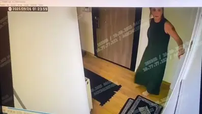 Şarkıcı Güllü'nün balkondan düşmeden önceki son görüntüsü