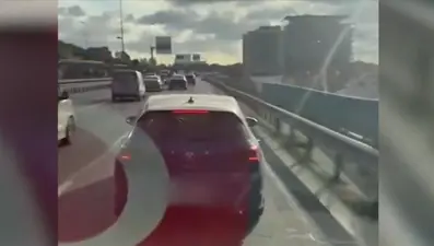 İstanbul'da ambulansa yol vermeyen sürücü yakalandı