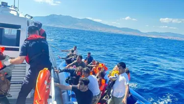 Ayvacık açıklarında 42 kaçak göçmen kurtarıldı