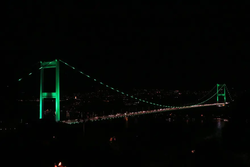 İstanbul "serebral palsi" için yeşile büründü 4