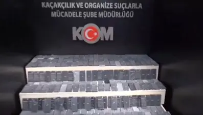 LPG tankında 290 adet cep telefonunu ele geçirildi