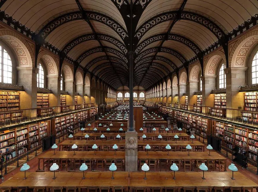 Sainte-Geneviève Kütüphanesi, Paris, Fransa 5