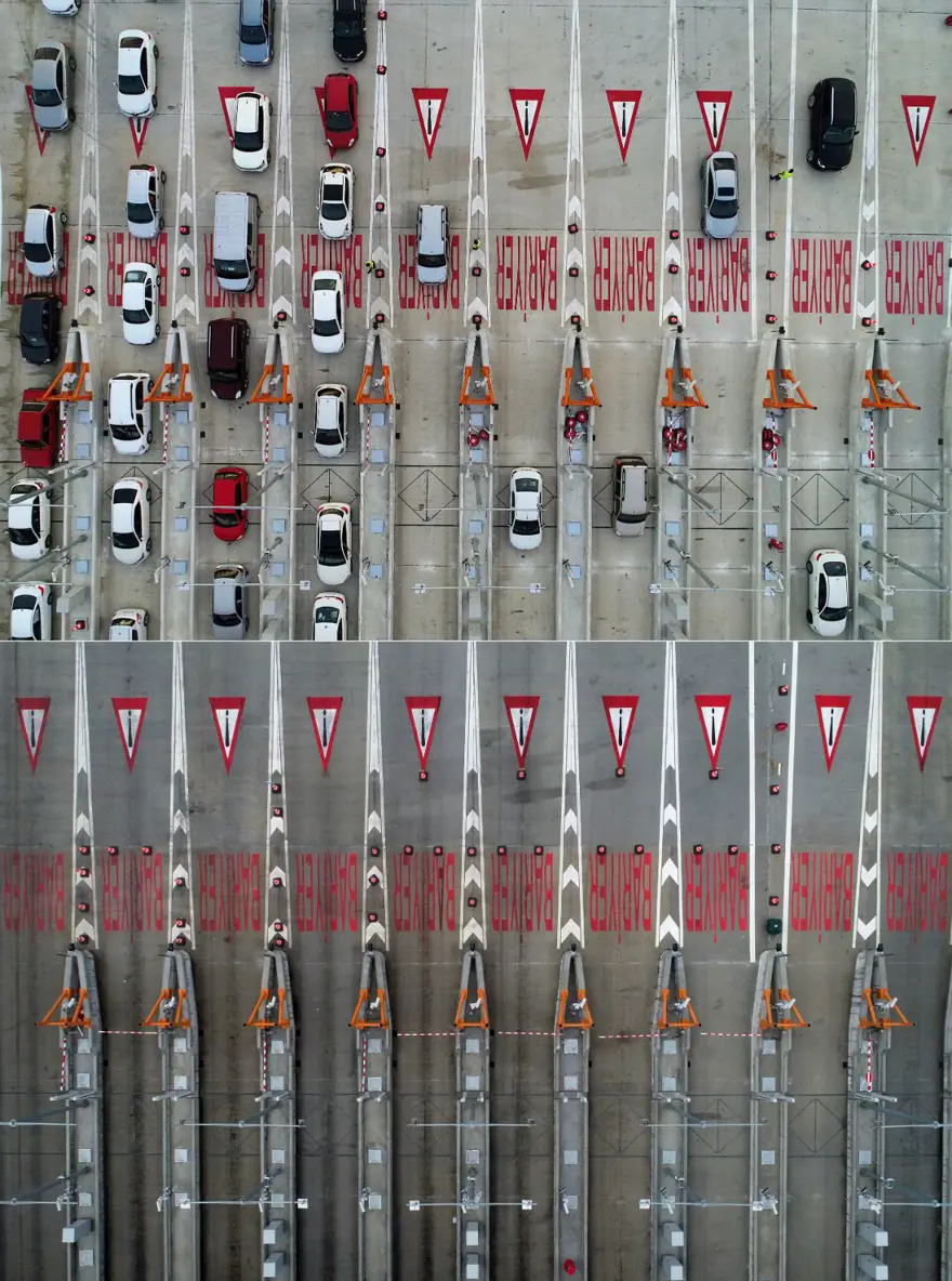 Bayram tatillerinde uzun araç kuyruklarının oluştuğu kara yolları boş kaldı 12