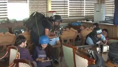 Nusaybin'de harekatı takip eden gazetecilere teröristlerden ateş açıldı (İşte ilk görüntüler)