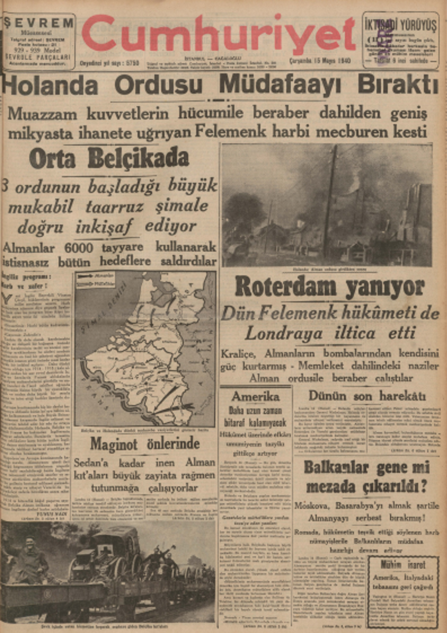 Tarihte bugünün gazete manşetleri (15 Mayıs) 23