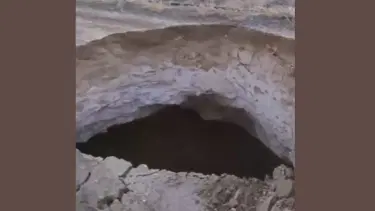 Aksaray'da yeni bir obruk oluştu