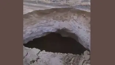 Aksaray'da yeni bir obruk oluştu