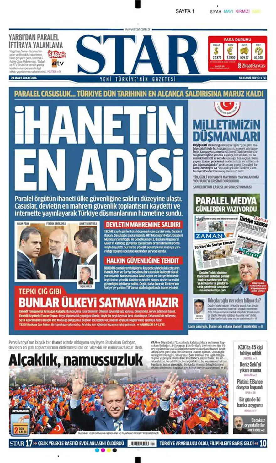 Günün gazete manşetleri - 28 Mart 2014 9