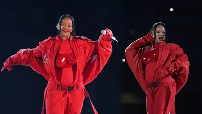Rihanna ikinci çocuğuna hamile! Superbowl devre arası şovunda açıkladı