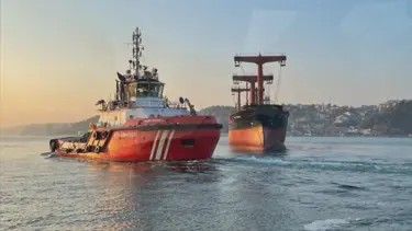 İstanbul Boğazı'nda kargo gemisi arızalandı