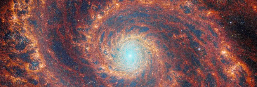 James Webb Teleskobu, Messier 51'in görüntülerini paylaştı: Evrende yeni keşiflere yol açacak 2
