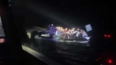 Datça'da15 düzensiz göçmen kurtarıldı