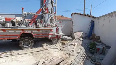 Sondaj makinesinin tamirinde feci kaza: Bir kişinin ayağı koptu, 2 kişi de hafif yaralandı