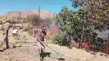 Diyarbakır’da korkutan yangın
