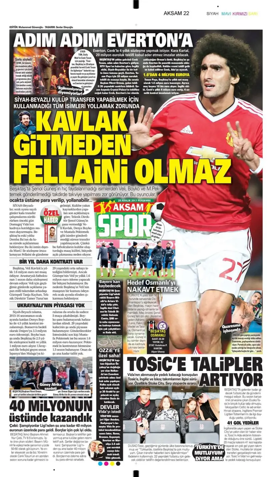 Günün spor gazeteleri (28 Aralık 2017) 10