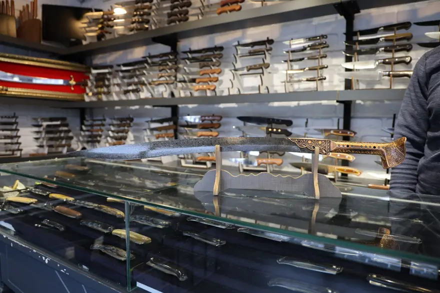 Sivaslı usta Şam çeliğinden üretti: Değeri 110 bin TL! Gören hayran kaldı 1