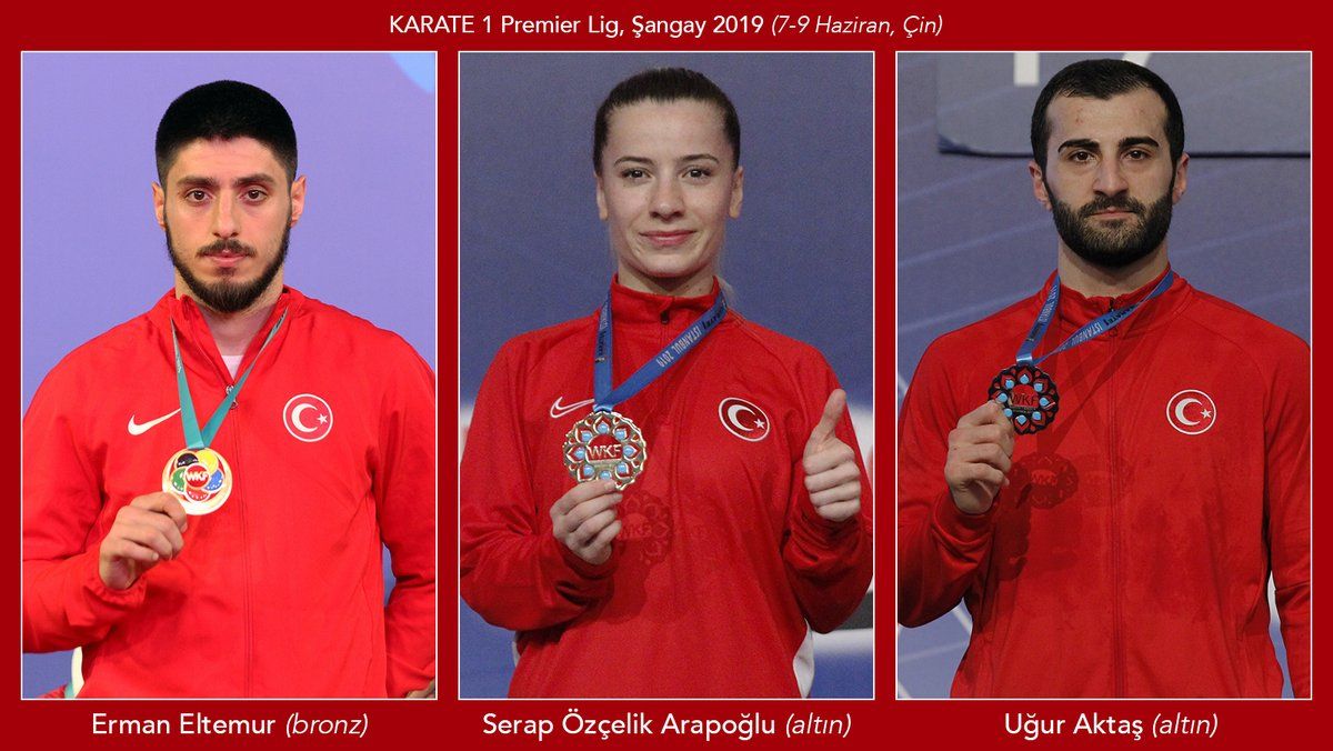 Karatede 3 madalya (2 altın, 1 bronz)