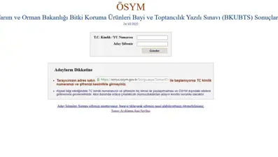 BKUBTS sonuçları 2025 son dakika açıklandı: ÖSYM BKUBTS sınav sonuçları sorgulama ekranı