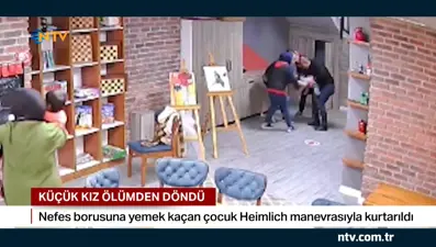 Küçük kız ölümden döndü