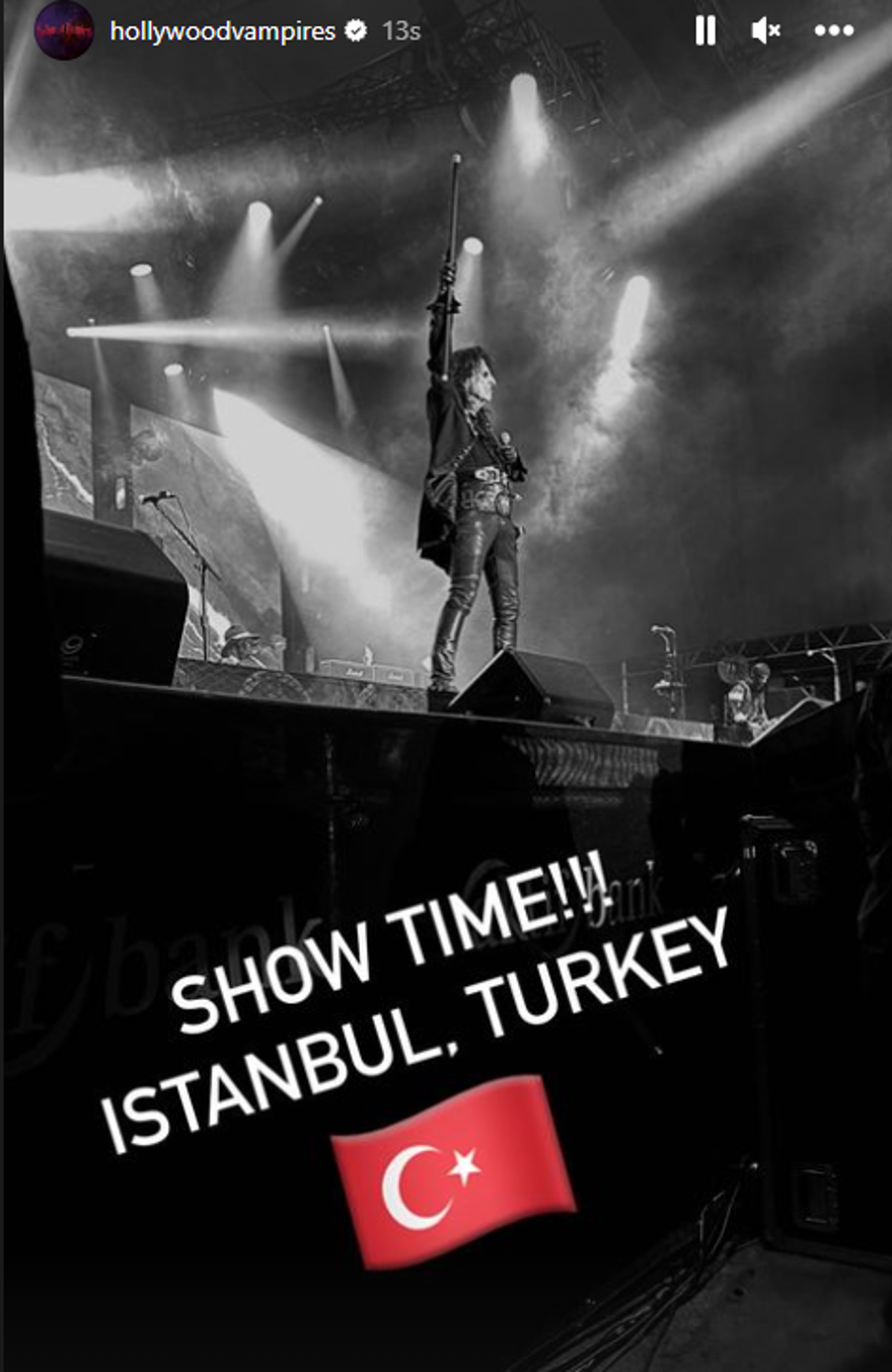 Johnny Depp'li Hollywood Vampires grubu: Teşekkürler İstanbul 2