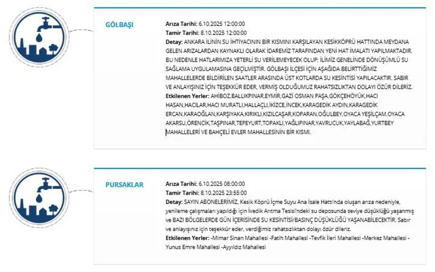 Ankara'da 59 saati bulan su kesintisi: Ankara'da sular ne zaman gelecek? 4