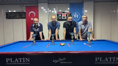15 Temmuz 3 Bant Bilardo Turnuvası sona erdi