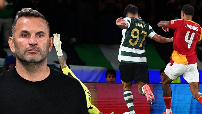 Sporting maçında Okan Buruk'u çıldırtan penaltı kararı. Hakemlere yoğun tepki