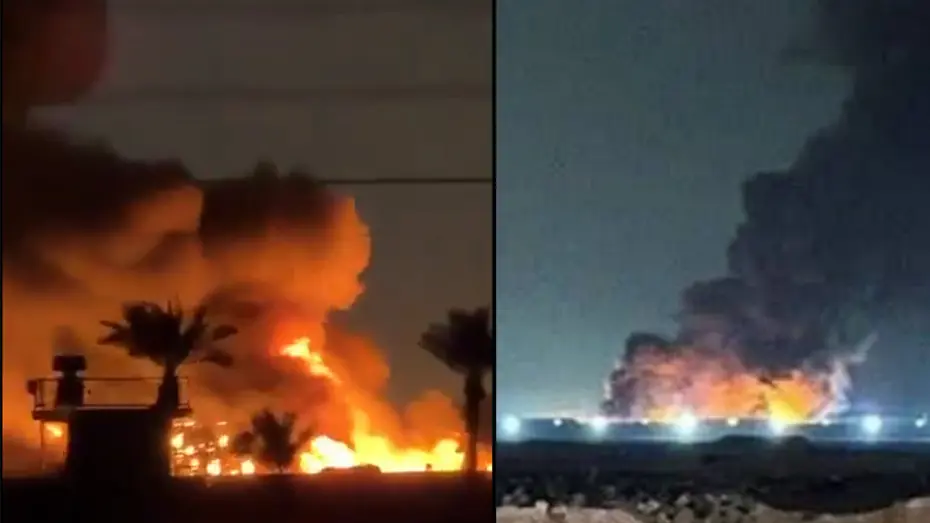 Bağdat'ta yeni saldırı: ABD üssünde yangın çıktı