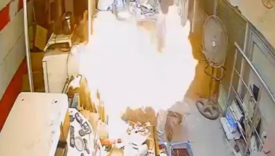 Tamir esnasında bomba gibi patladı