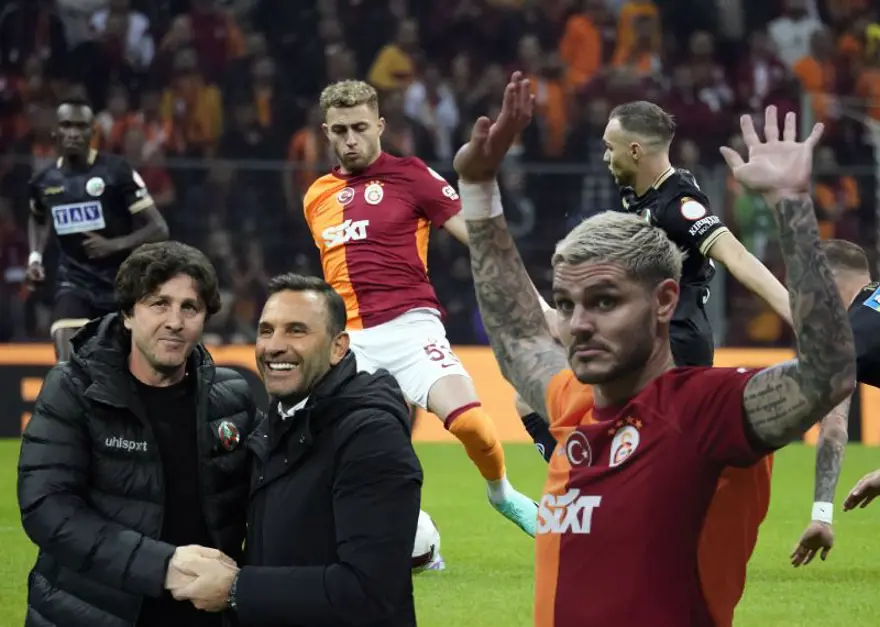 Galatasaray, Alanyaspor karşısında 4 golle kazandı 