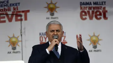 Başbakan Binali Yıldırım ilk mitingini Kahramankazan'da yaptı