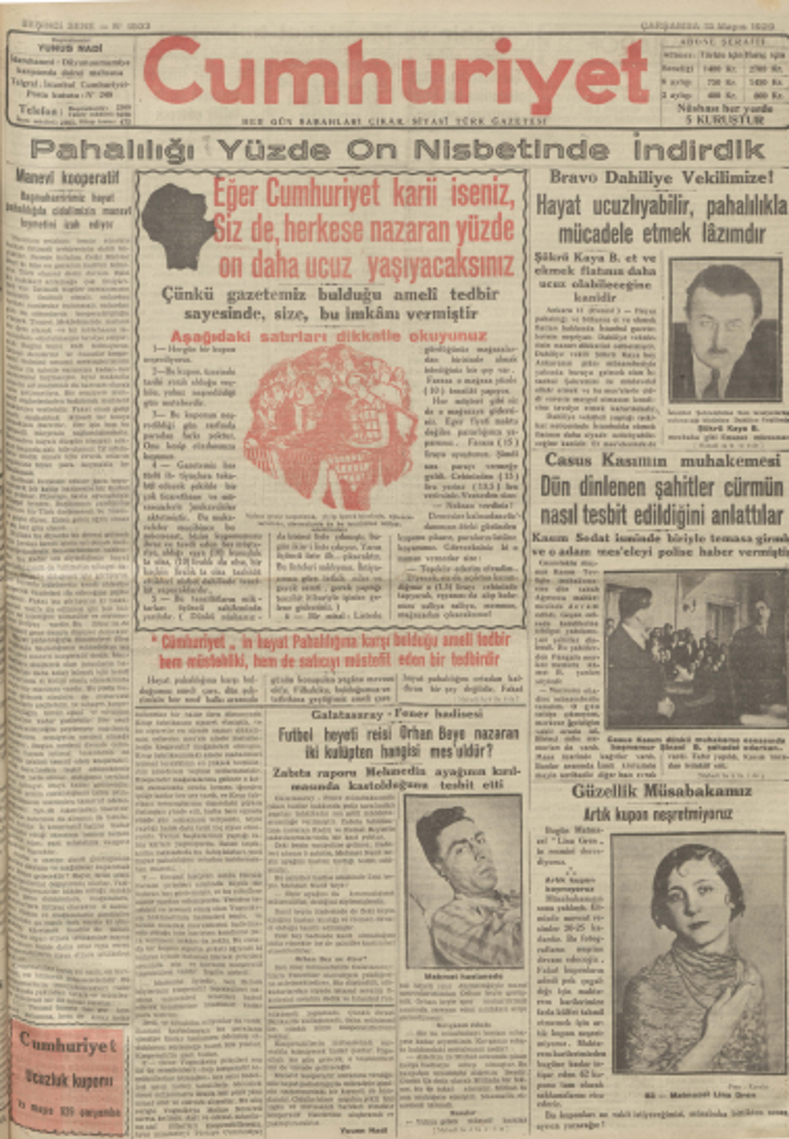 Tarihte bugünün gazete manşetleri (15 Mayıs) 19