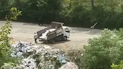 Dereye hafriyat dökenlere suçüstü