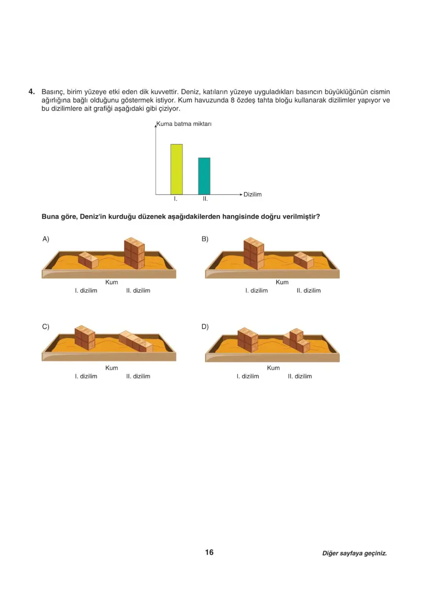 Uğur Okulları LGS-1 sayısal deneme sınavı 15