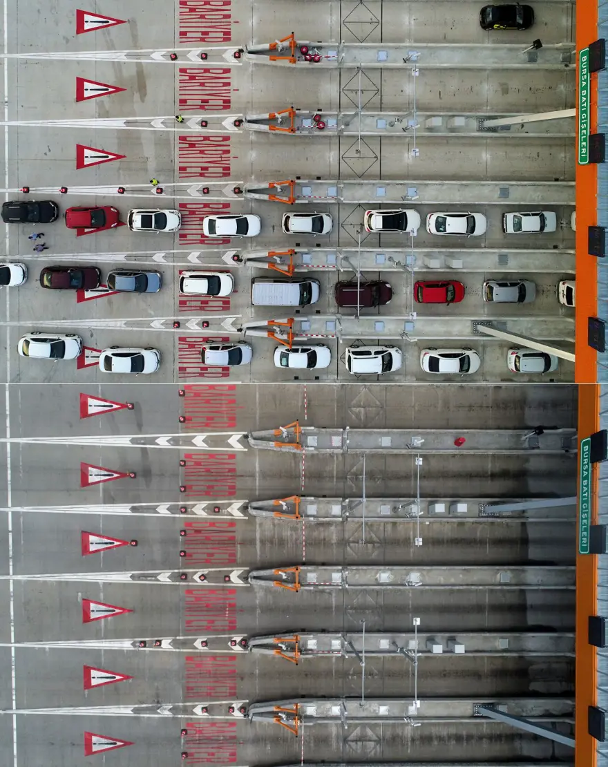 Bayram tatillerinde uzun araç kuyruklarının oluştuğu kara yolları boş kaldı 7