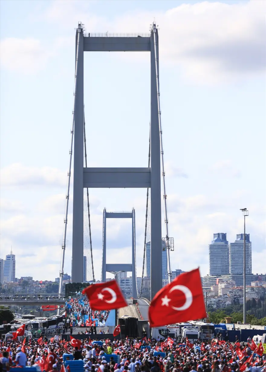 Köprüde Milli Birlik Yürüyüşü 38 Köprüde Milli Birlik Yürüyüşü 38