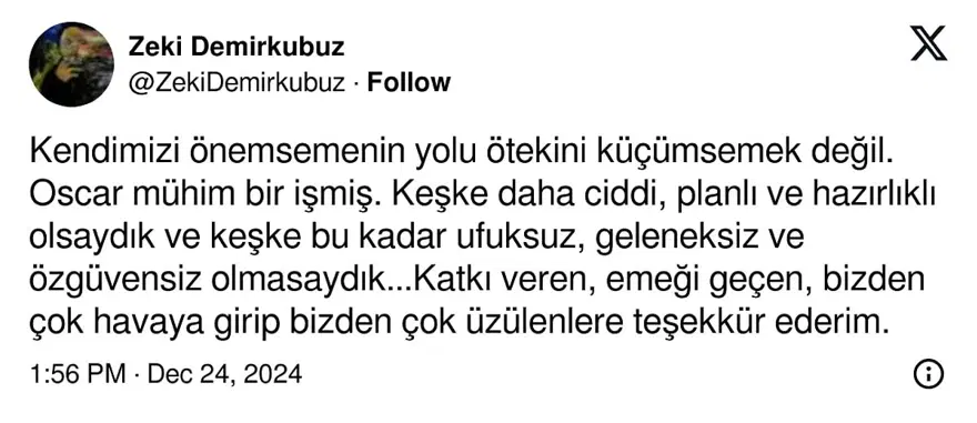 "BİZDEN ÇOK ÜZÜLENLERE TEŞEKKÜR EDERİM" 3