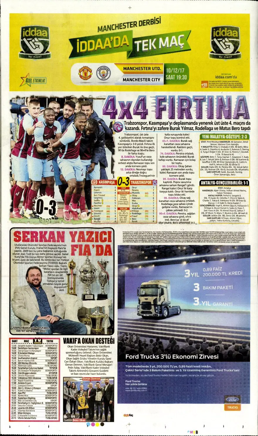 Günün spor gazeteleri (10 Aralık 2017) 21 Günün spor gazeteleri (10 Aralık 2017) 21