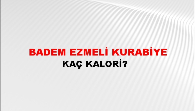 Badem Ezmeli Kurabiye