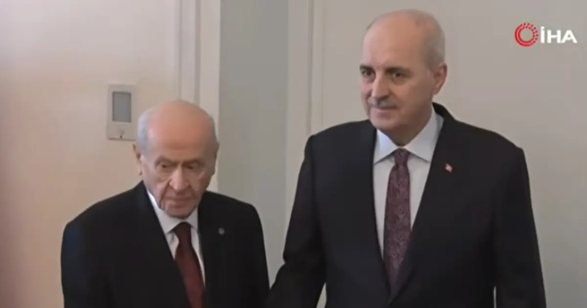 Kurtulmuş'tan Bahçeli'ye ziyaret. Süreç kapsamındaki düzenlemeler ele alınacak