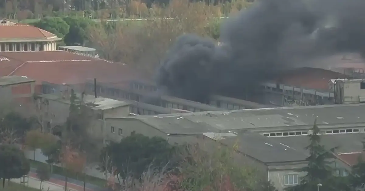 İstanbul'da fabrika yangını