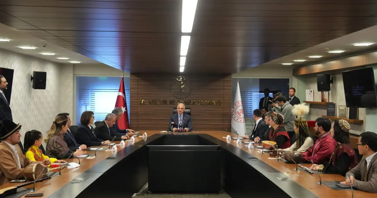 Bakan Ersoy, TÜRKSOY heyeti ile nevruzda bir araya geldi