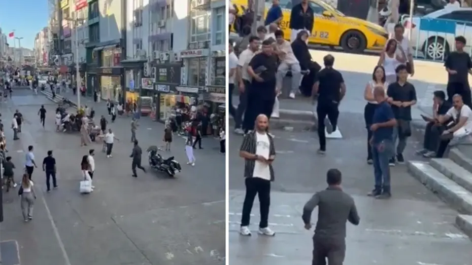 Bakırköy'de dehşet anı. İşportacı ensesinden bıçakladı