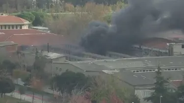 İstanbul'da fabrika yangını