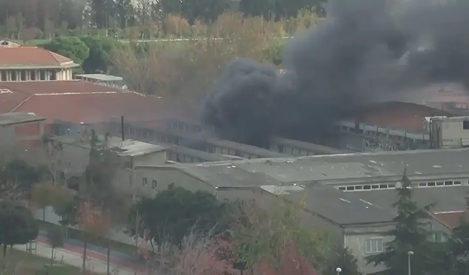 İstanbul'da fabrika yangını