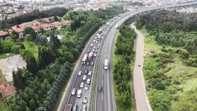 Bayram göçü başladı. TEM'in Kocaeli geçişinde yoğunluk