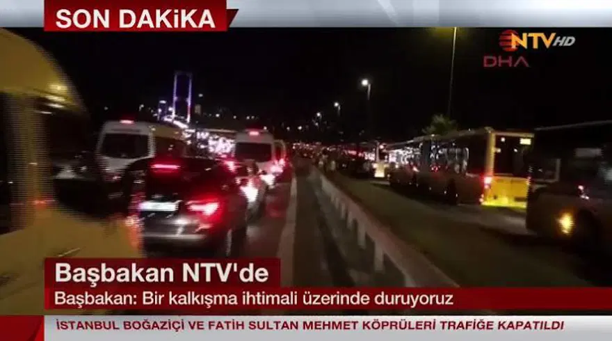 DARBE GİRİŞİMİNİ NTV DUYURDU 5