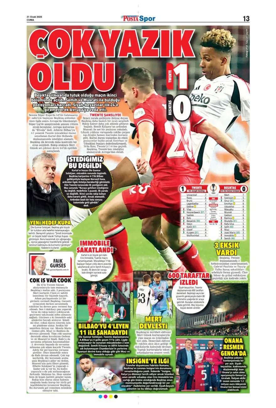 "İki play-off, bir off" (31 Ocak 2025 spor manşetleri) 23 "İki play-off, bir off" (31 Ocak 2025 spor manşetleri) 23